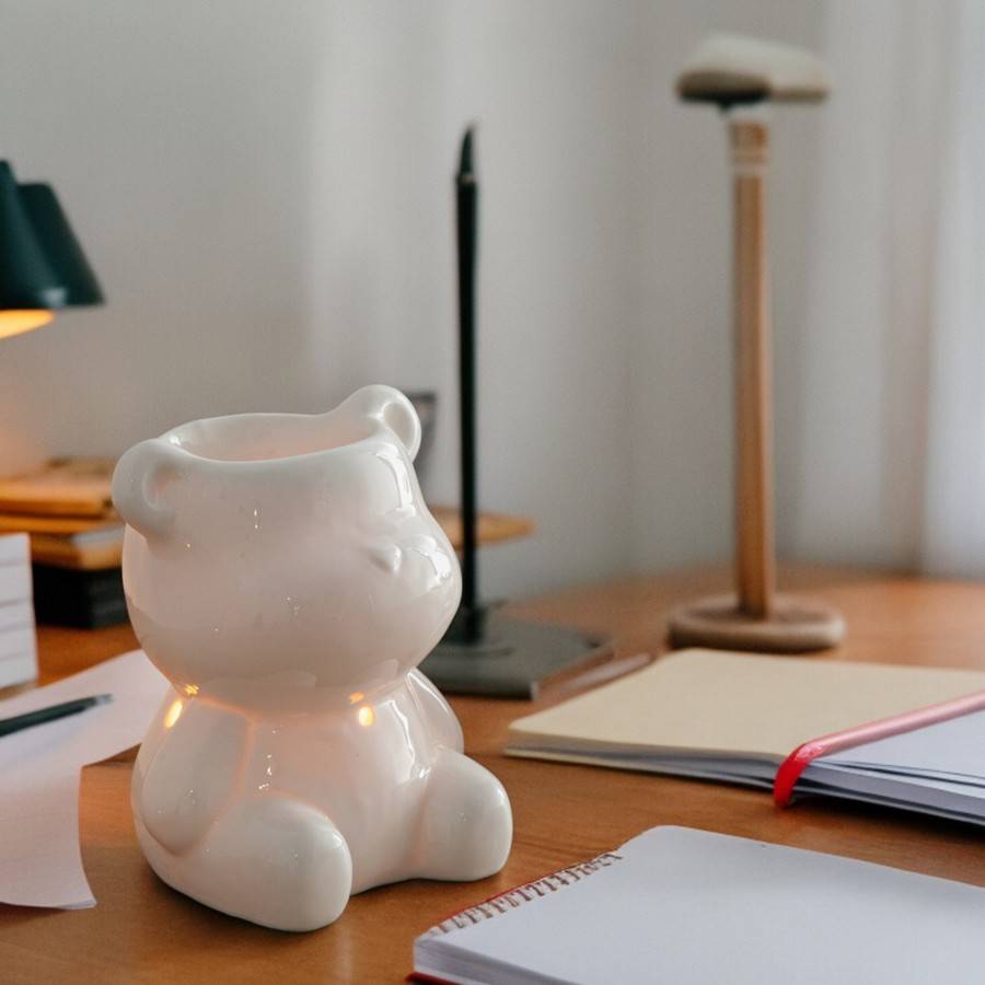 Brûle-Parfum Céramy Teddy - Objet Artisanat Amusant - Intérieur moderne parfumé - Figurine Animale - 38 ml - H 12,5cm – Zen'Arôme - Image 7
