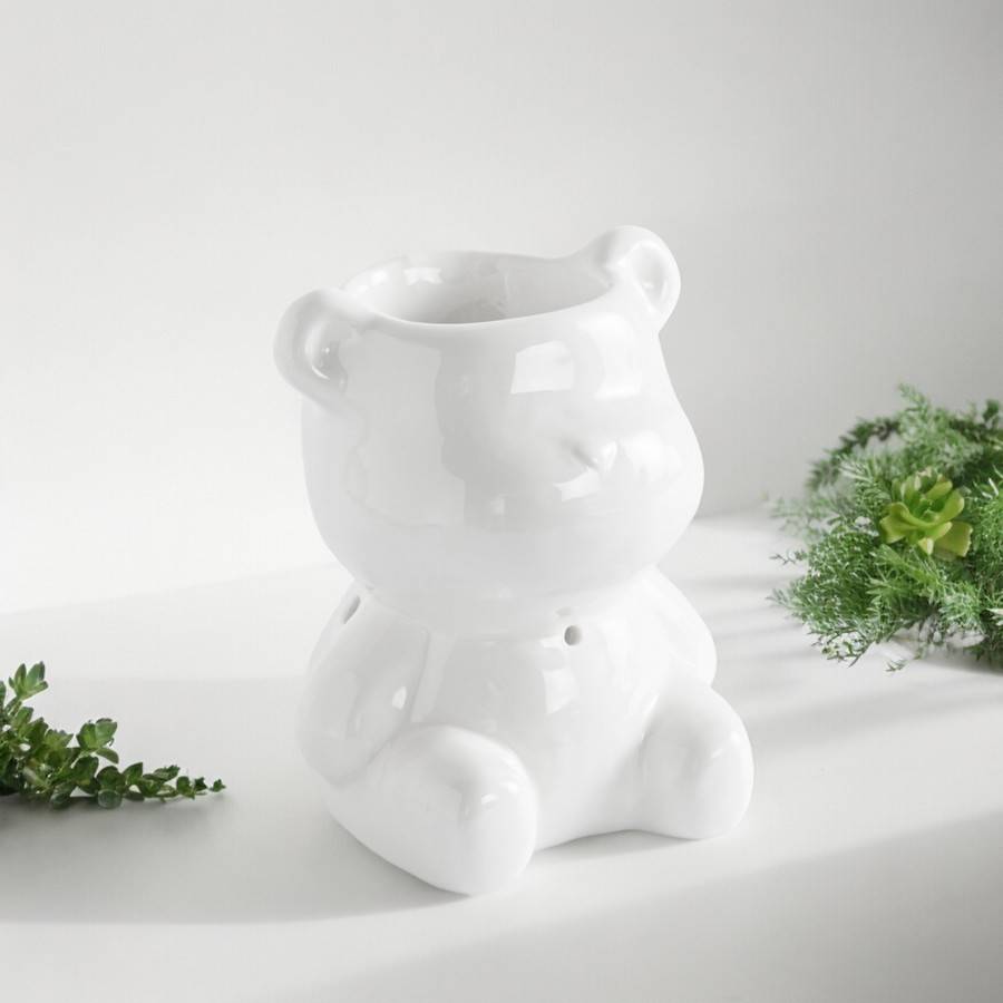 Brûle-Parfum Céramy Teddy - Objet Artisanat Amusant - Intérieur moderne parfumé - Figurine Animale - 38 ml - H 12,5cm – Zen'Arôme - Image 8