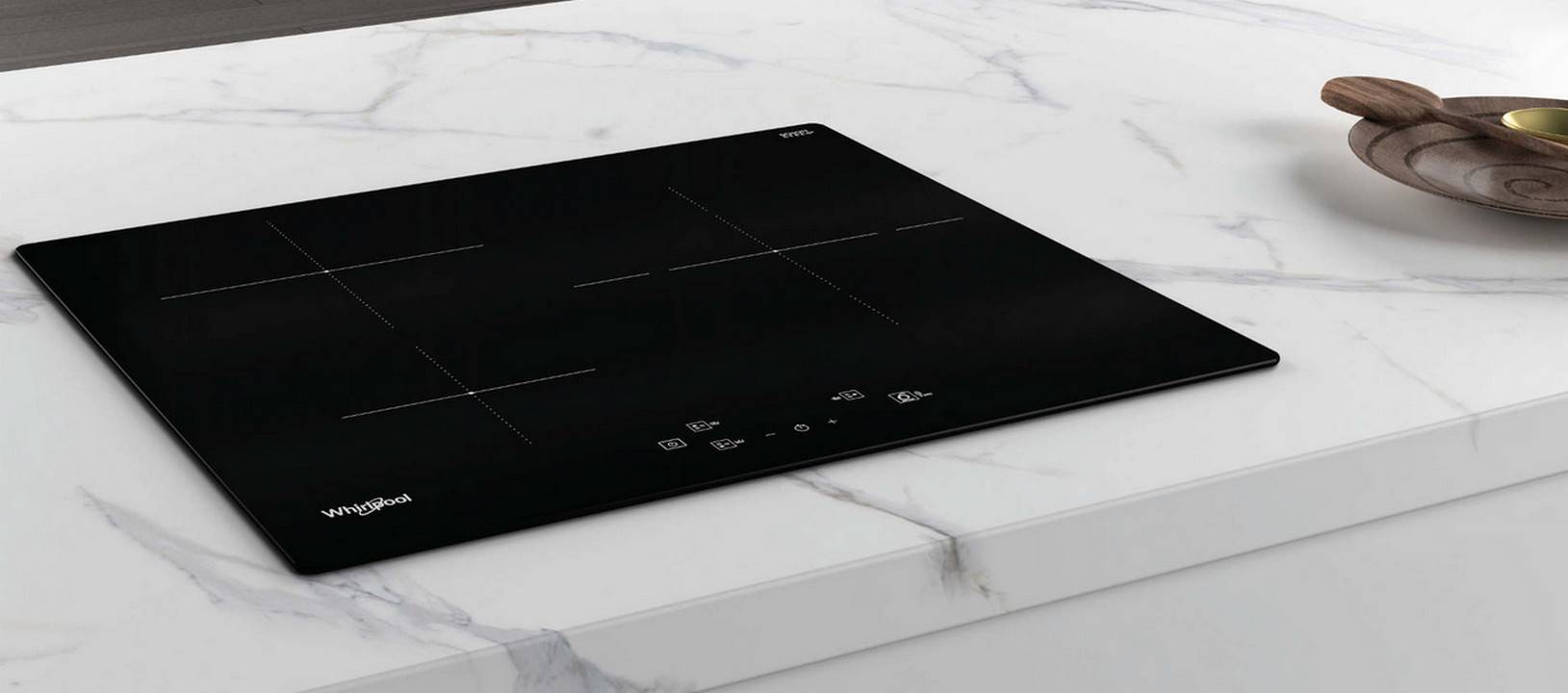 Table de cuisson induction 60cm 3 feux 7200w noir WSQ1160NE Whirlpool - Image 2