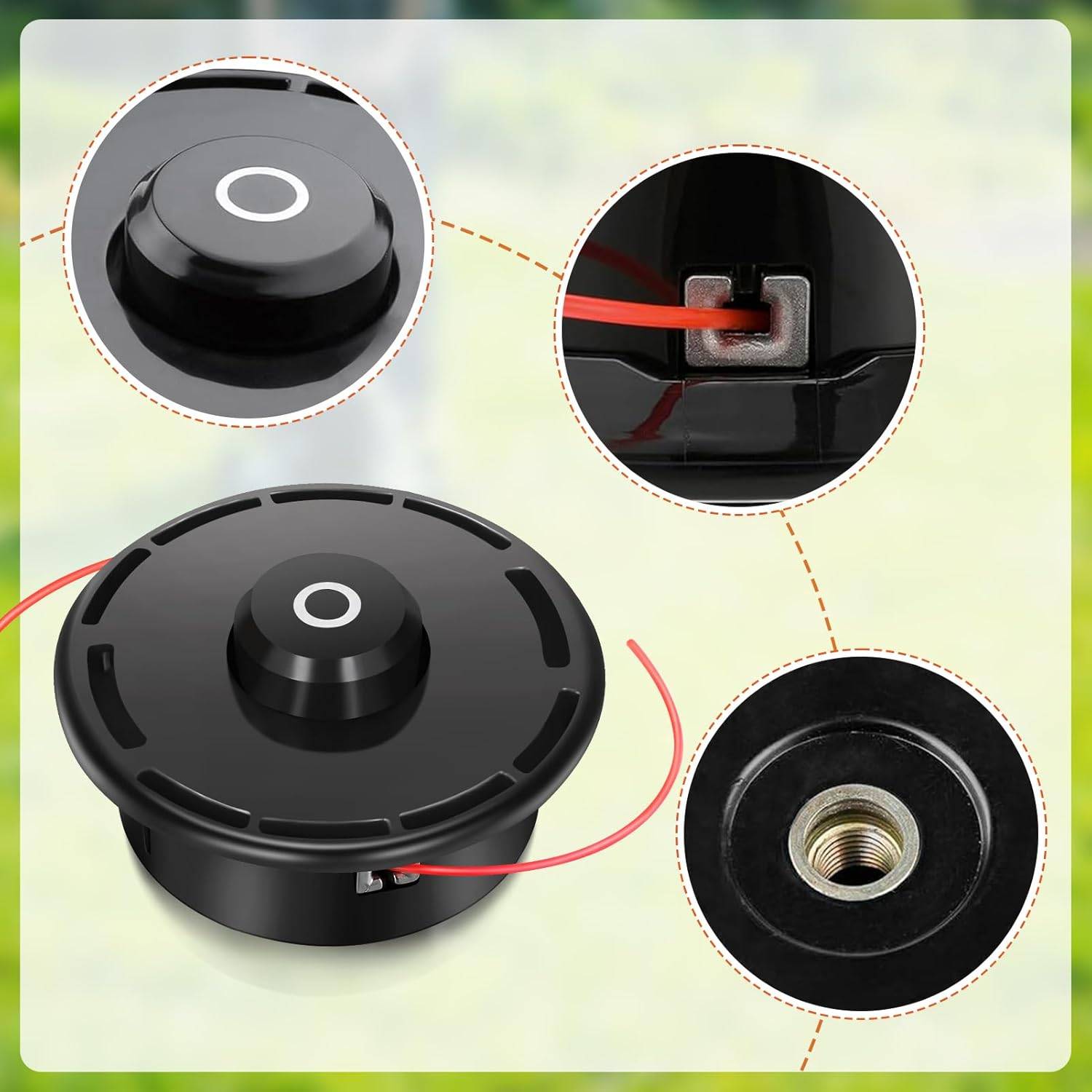 Tête de tondeuse - Pour Honda UMK425E UMK431E UMK435E UMR425E UMK431 UMT431 UMK425 UMK435 UMK422 GX25 GX35 - 1 pièce-Lytech - Image 4