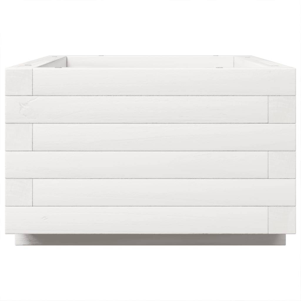 Vidaxl - Jardinière blanc 70x40x26,5 cm bois de pin massif vidaXL 847329 - Image 7