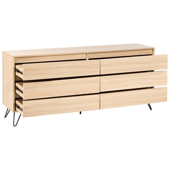 Beliani - Commode Panneau de particules de bois Marron clair CARDIGAN - 160x40x70- Beliani - Image 7