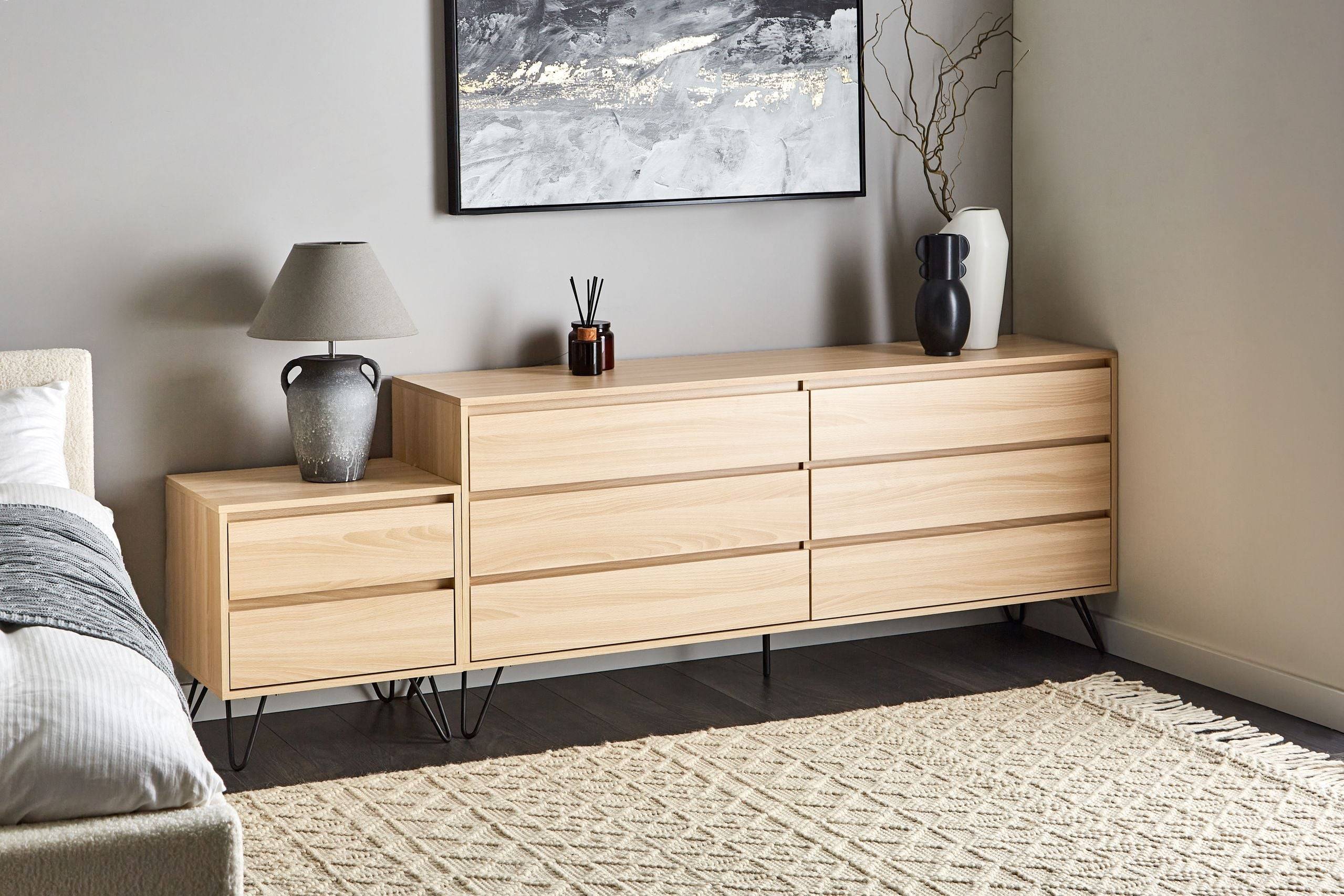 Beliani - Commode Panneau de particules de bois Marron clair CARDIGAN - 160x40x70- Beliani - Image 1