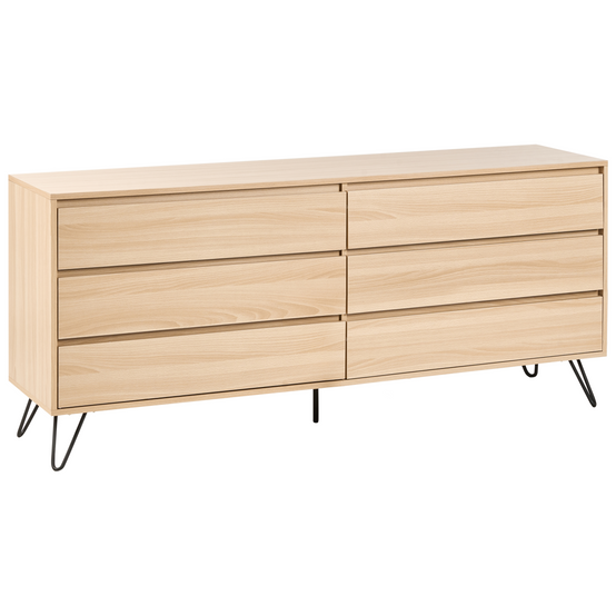 Beliani - Commode Panneau de particules de bois Marron clair CARDIGAN - 160x40x70- Beliani - Image 2