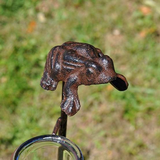 La Grande Prairie - Pluviomètre jardin Grenouille 71x8x10cm - Image 3