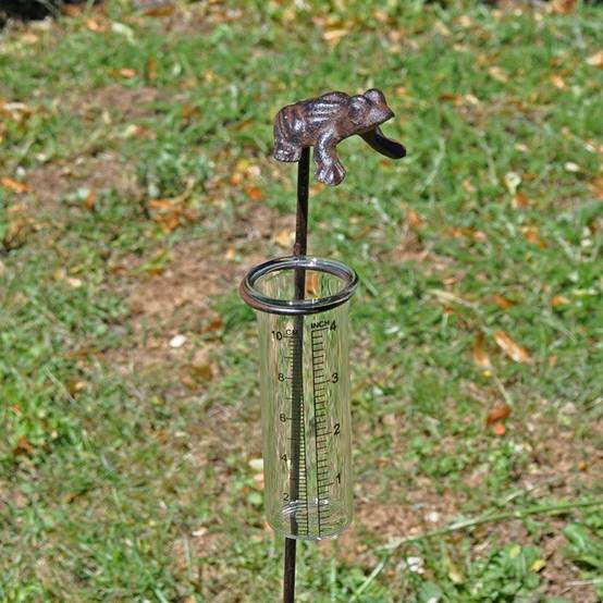 La Grande Prairie - Pluviomètre jardin Grenouille 71x8x10cm - Image 2