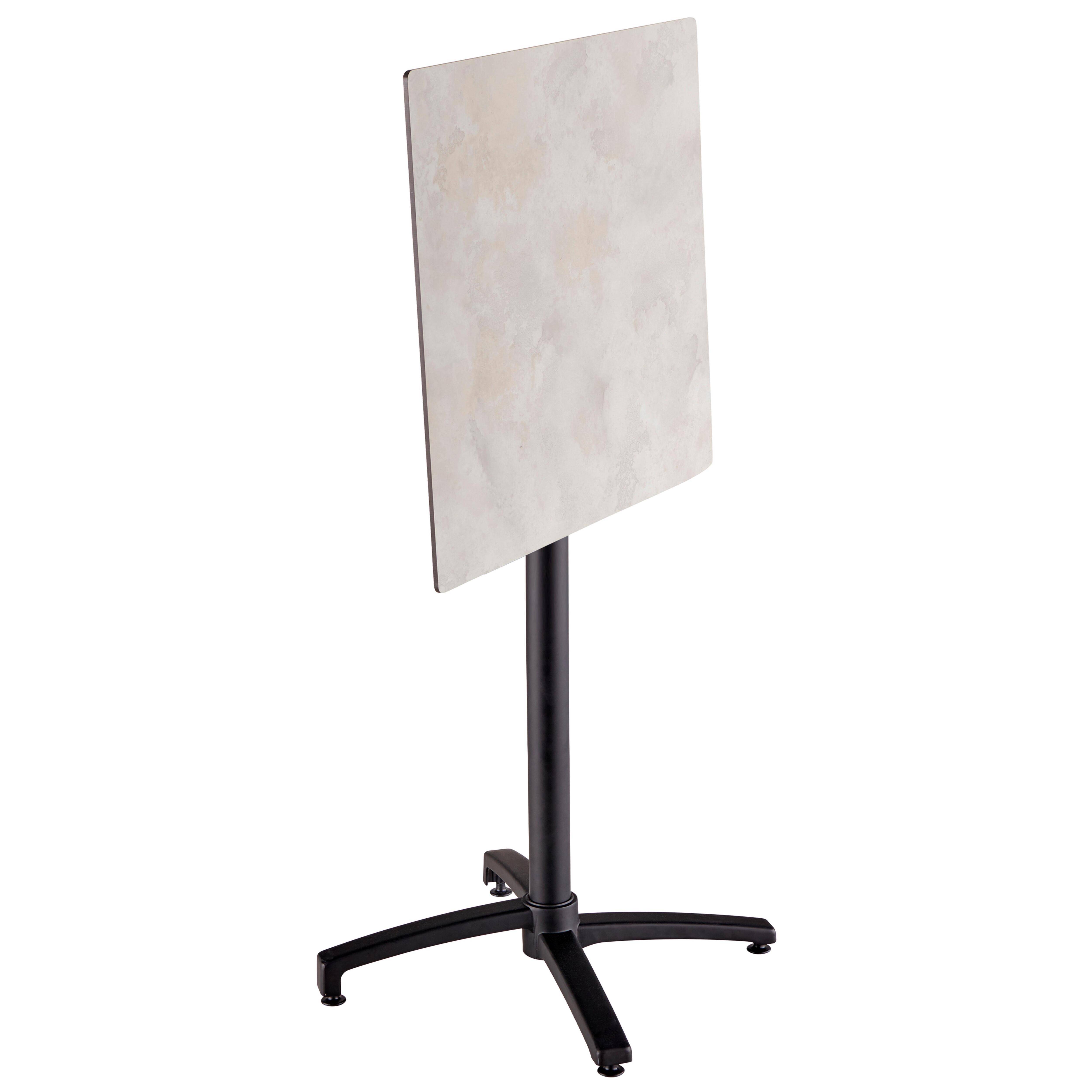Oviala - Ensemble table haute stratifié gris foncé et 2 chaises hautes taupe - Oviala - Image 3