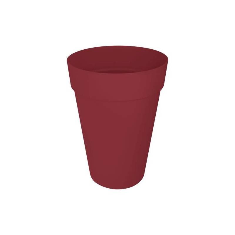 Elho - Pot De Fleur - Elho - Loft Urban Rond - Haut 35 - Rouge - L 34 X B 33.5 X H 45 Cm - Extérieur - 100% Recyclé - Image 1