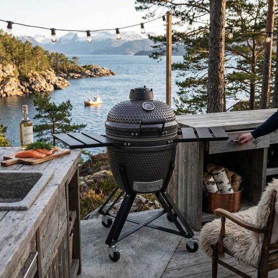 Barbecue kamado Fyregg 18 brun HEAT Premium - Image 2