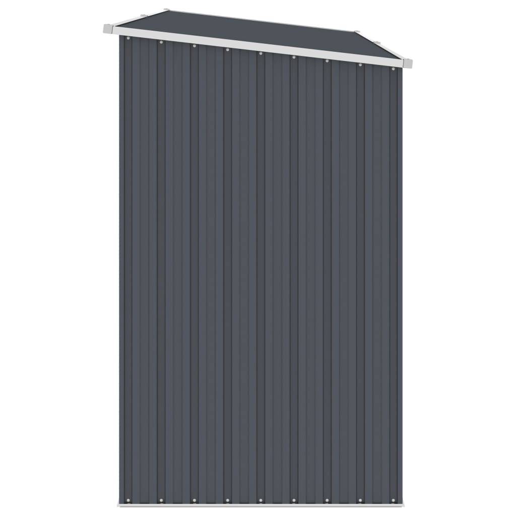 Maison Chic - Abri à bois 2.4m² - Abri de jardin Anthracite 245x98x159 cm Acier galvanisé MAISON CHIC - Image 3