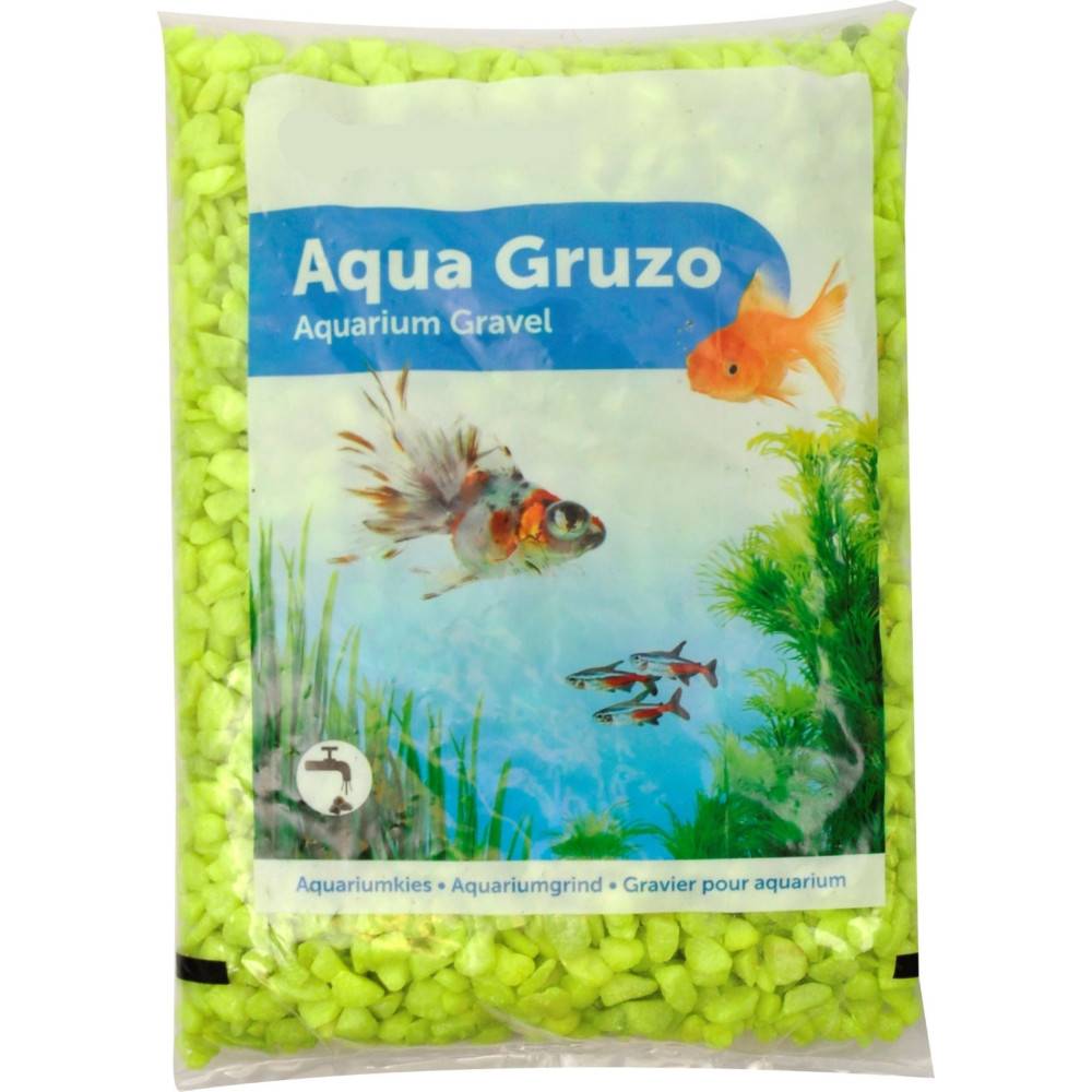 animallparadise - Gravier Neon jaune 1 kg pour aquarium. - Image 1
