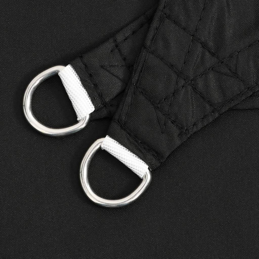 Voile de parasol - accessoire parasol - Tissu de remplacement pour parasol tissu oxford triangulaire 3x4x4 m noir - MEUBLE PRO - Image 5
