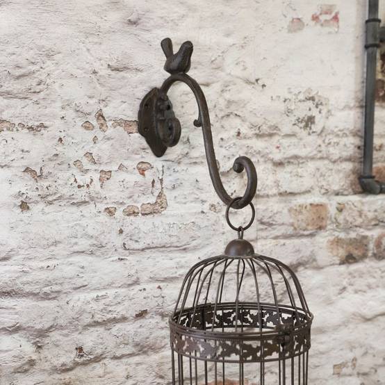 Potence en fonte marron 30.5 x 24 cm Chemin de campagne - Image 3