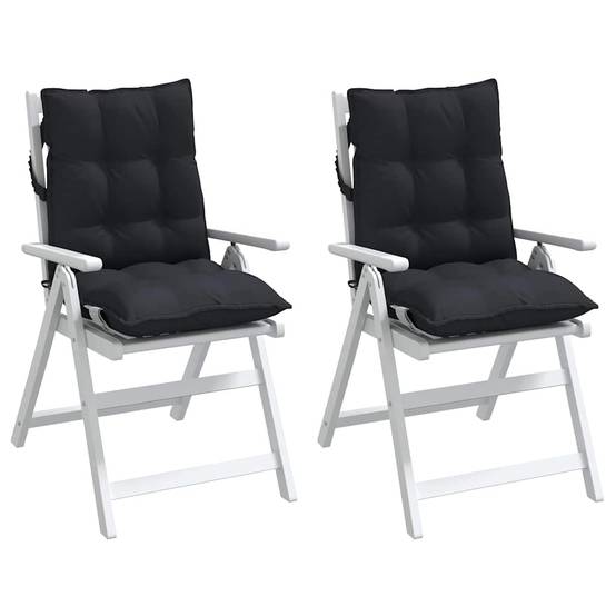 PANGIVO - Coussins de chaise à dossier bas tissu oxford noir 100 x 50 x 7 cm, poids:3.2kg - PANGIVO - Image 4