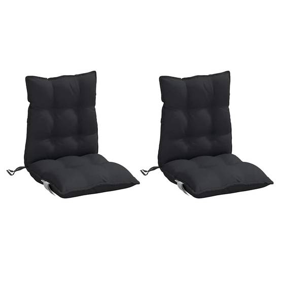 PANGIVO - Coussins de chaise à dossier bas tissu oxford noir 100 x 50 x 7 cm, poids:3.2kg - PANGIVO - Image 3