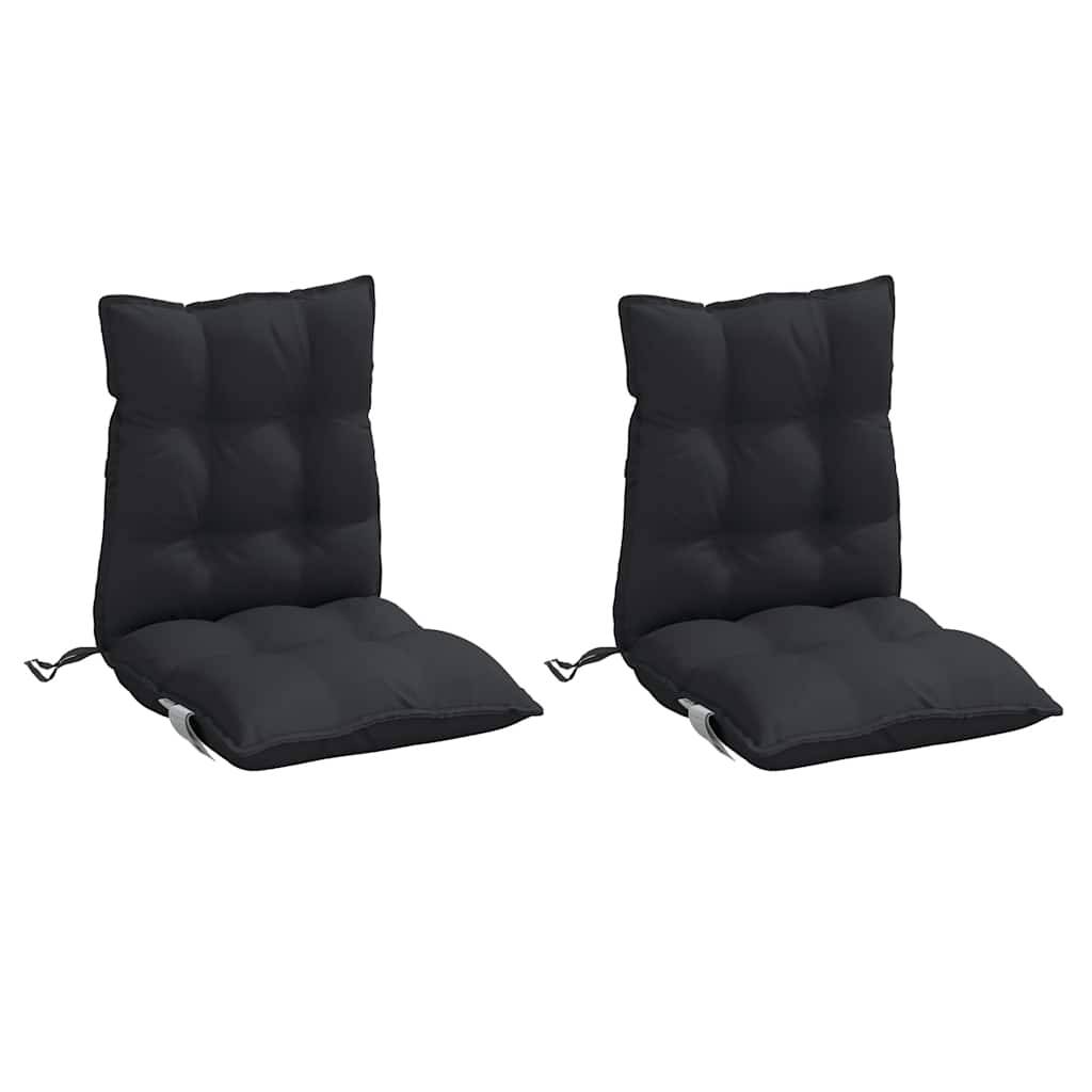 PANGIVO - Coussins de chaise à dossier bas tissu oxford noir 100 x 50 x 7 cm, poids:3.2kg - PANGIVO - Image 3