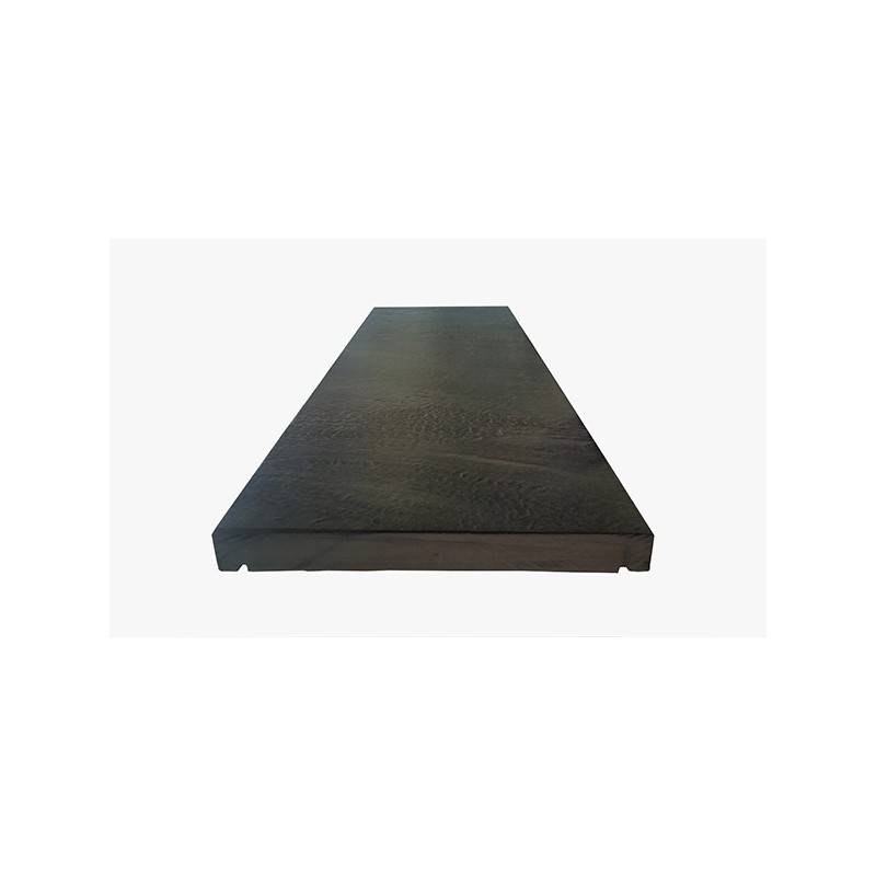Couvre mur plat ardoise brossée 100 x 30 x 3 cm - Gris  (Lot de 1) - Jardinex - Image 1