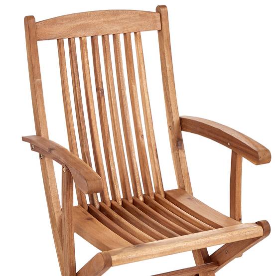 Beliani - Chaise de jardin Acacia Rouge MAUI PREMIUM - 46x48x92- Beliani - Image 7