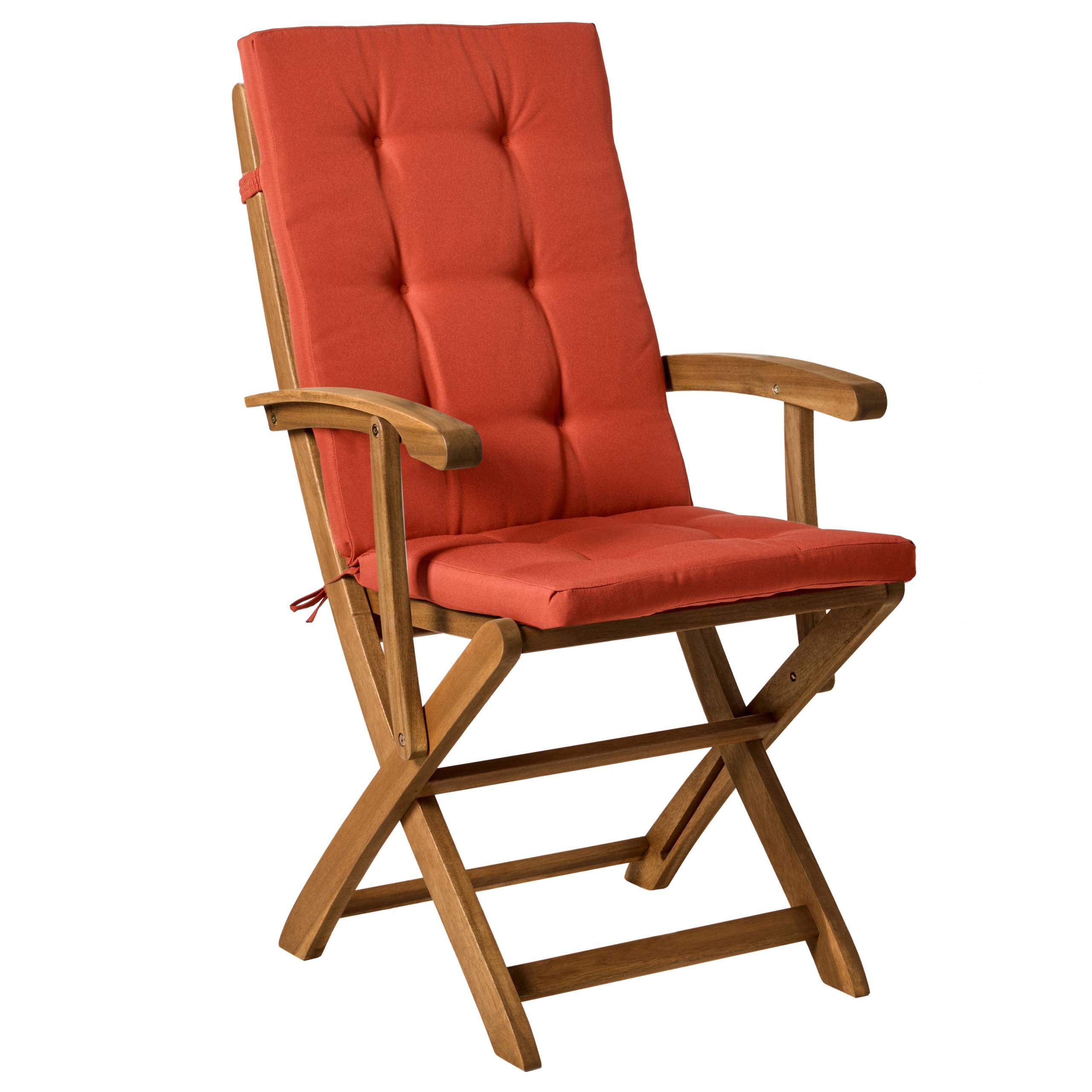 Beliani - Chaise de jardin Acacia Rouge MAUI PREMIUM - 46x48x92- Beliani - Image 4