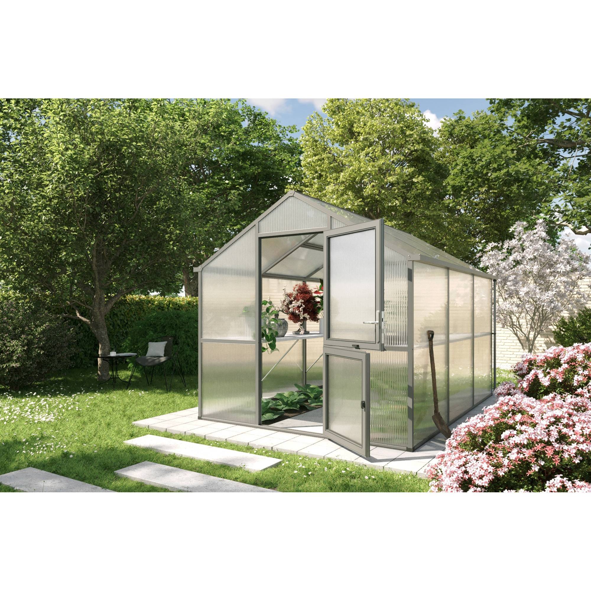 Serre de jardin 7,53m² KGT Iris III, Anthracite - Image 2