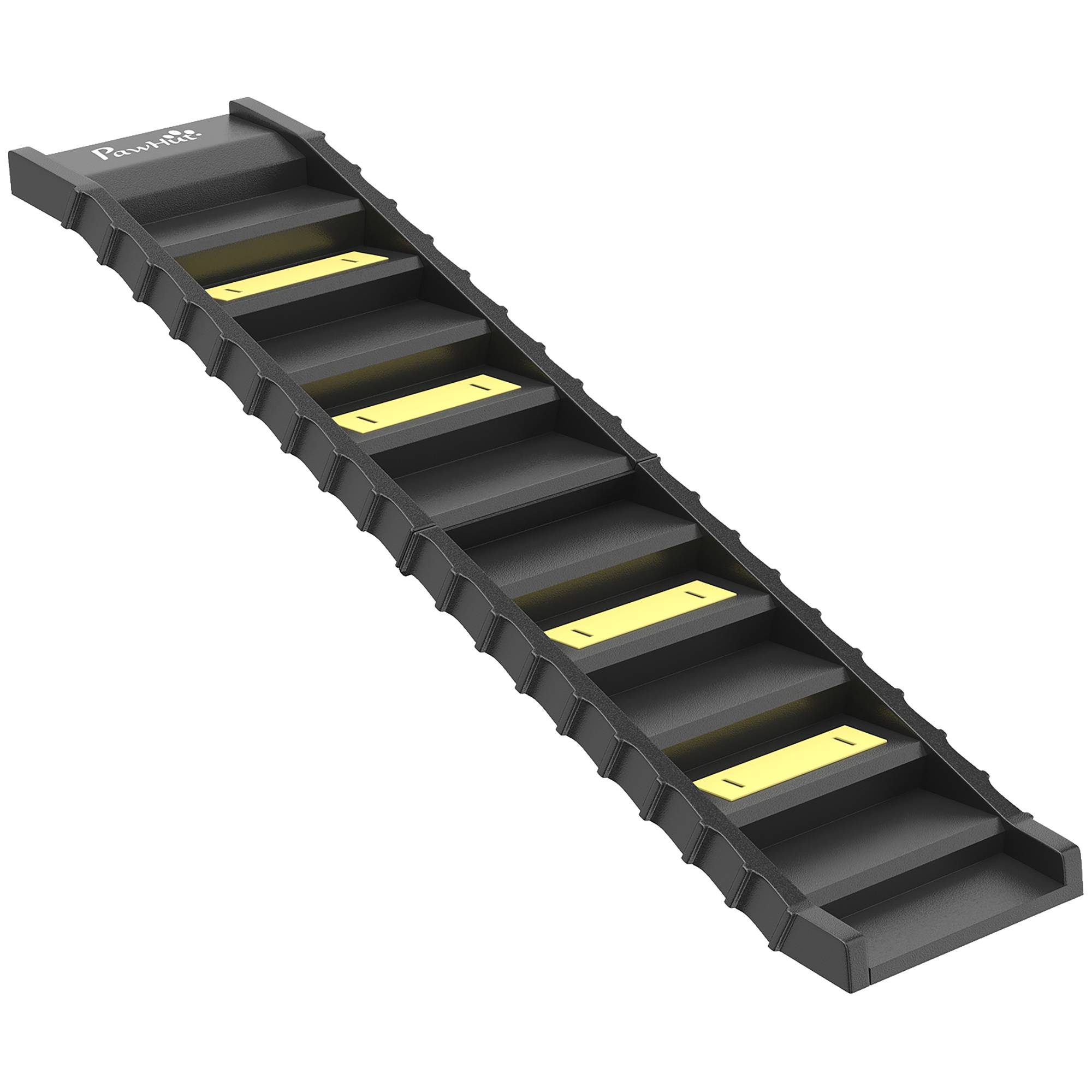 ComfortXL - Escalier pour chien pliable en PP et TPR noir 154 x 40 x 7,5 cm pour voiture et lit 10 marches antidérapantes - Image 10
