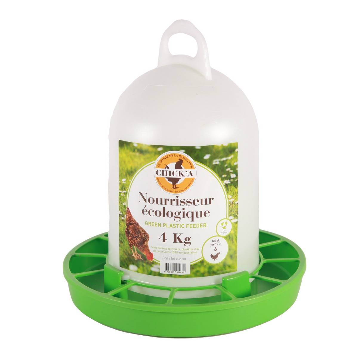 Chick'a - Nourrisseur à trémie ligne verte 4 kg CHICK'A - Image 1