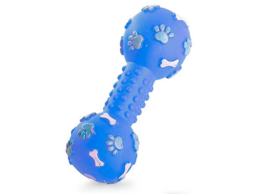 Objet pour chien couineur chew rubber dumbbell bone - Image 2