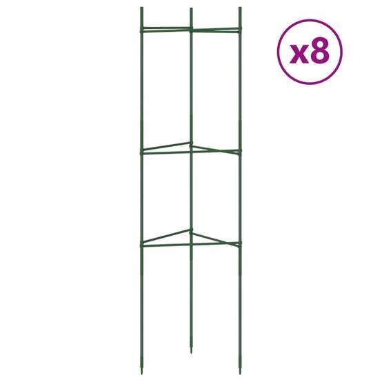 Tuteurs Cage Tomates Acier Anti-corrosion Support Réglable pour Jardin Familial Vert 8 pcs 116 cm – ComfortXL Outdoor Living - Image 2