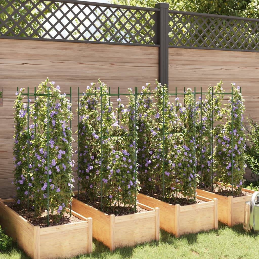 Tuteurs Cage Tomates Acier Anti-corrosion Support Réglable pour Jardin Familial Vert 8 pcs 116 cm – ComfortXL Outdoor Living - Image 3