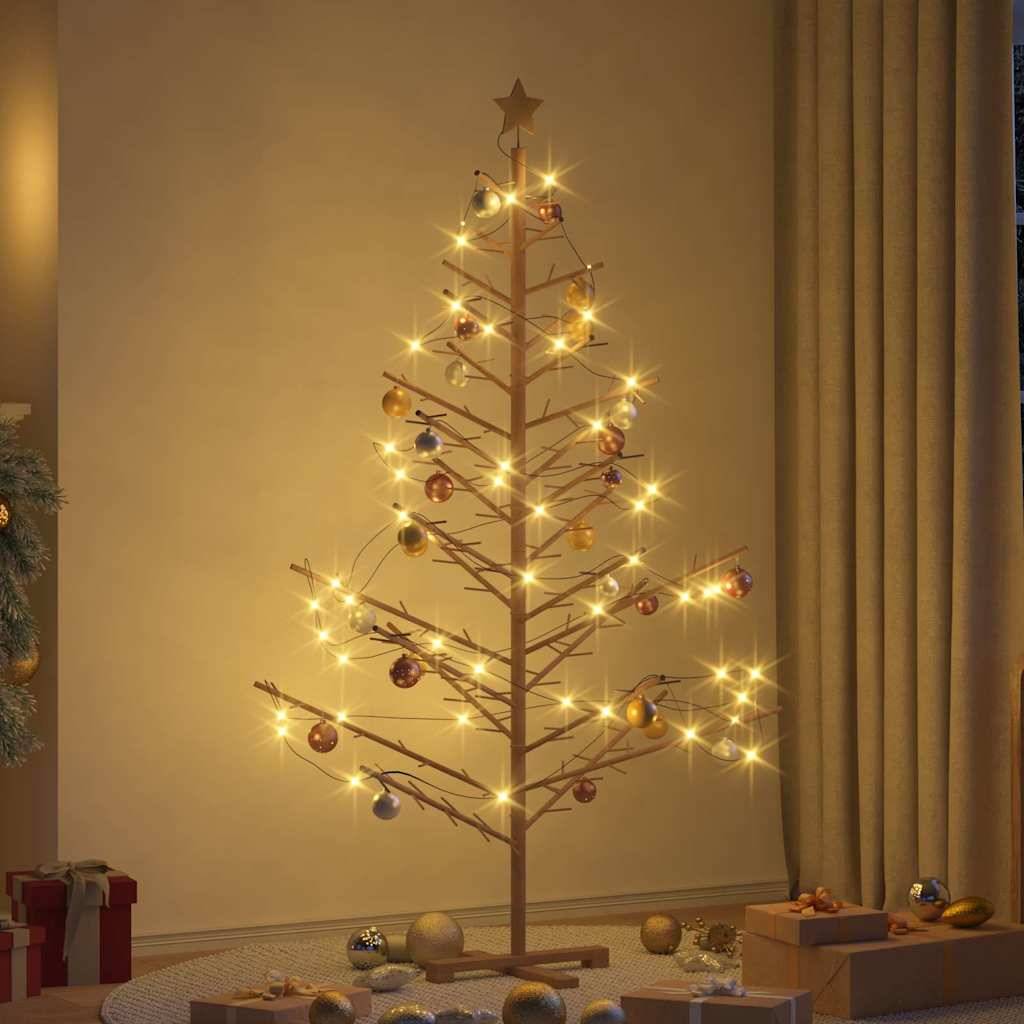 Maison Chic - Sapin de Noël | Arbre de Noël en bois Marron 180 cm Bois massif en pin Maison Chic - Image 2