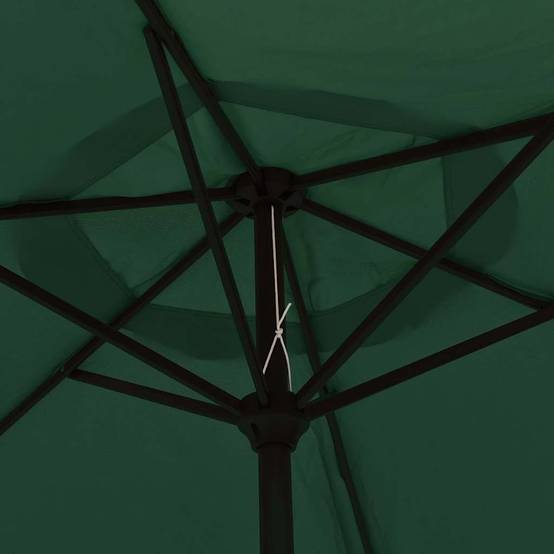 Parasol déporté polyester et acier vert 300 x 300 x 225 cm - PANGIVO - Image 7