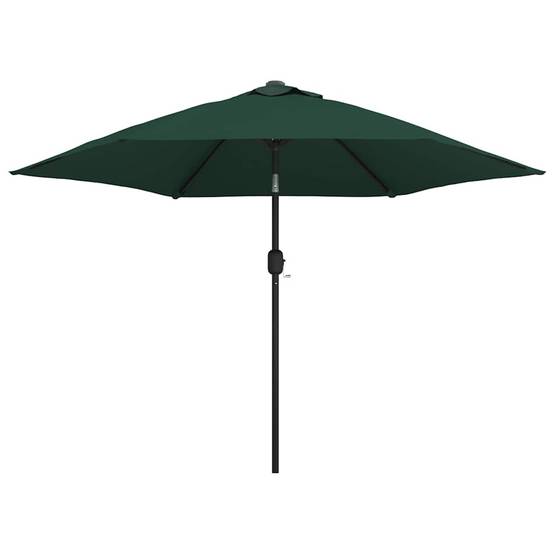 Parasol déporté polyester et acier vert 300 x 300 x 225 cm - PANGIVO - Image 2