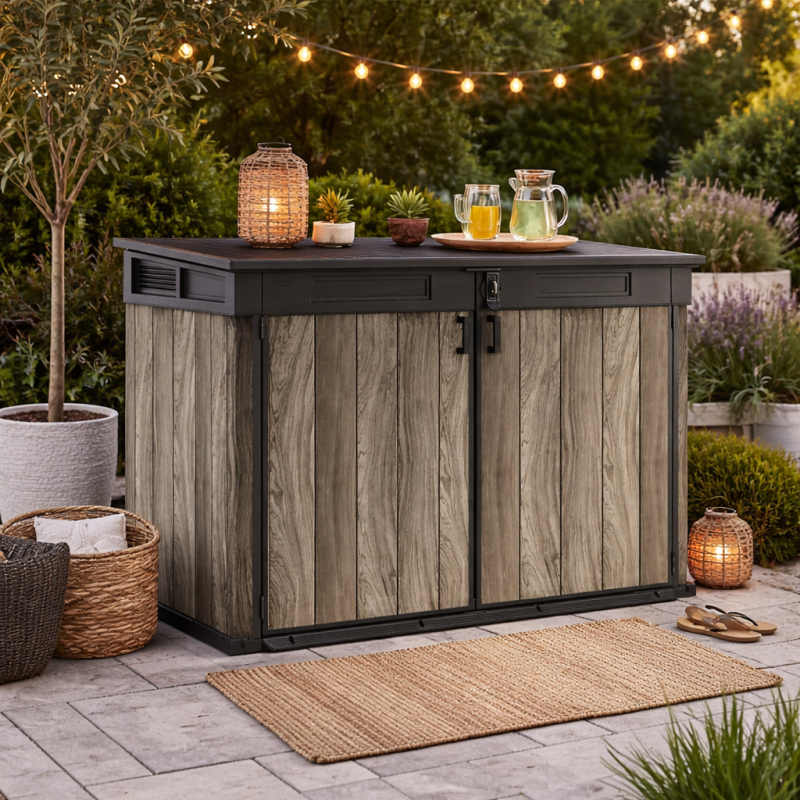 Keter - Coffre jardin résine Keter Signature 2020 L – gris - Image 3