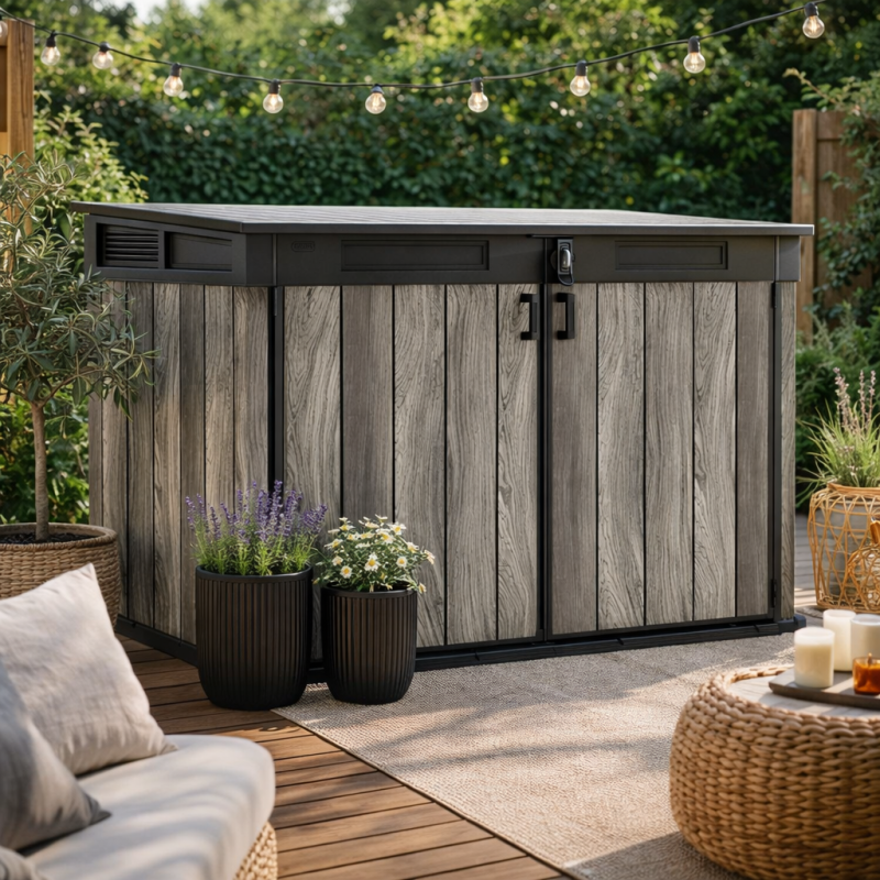 Keter - Coffre jardin résine Keter Signature 2020 L – gris - Image 1
