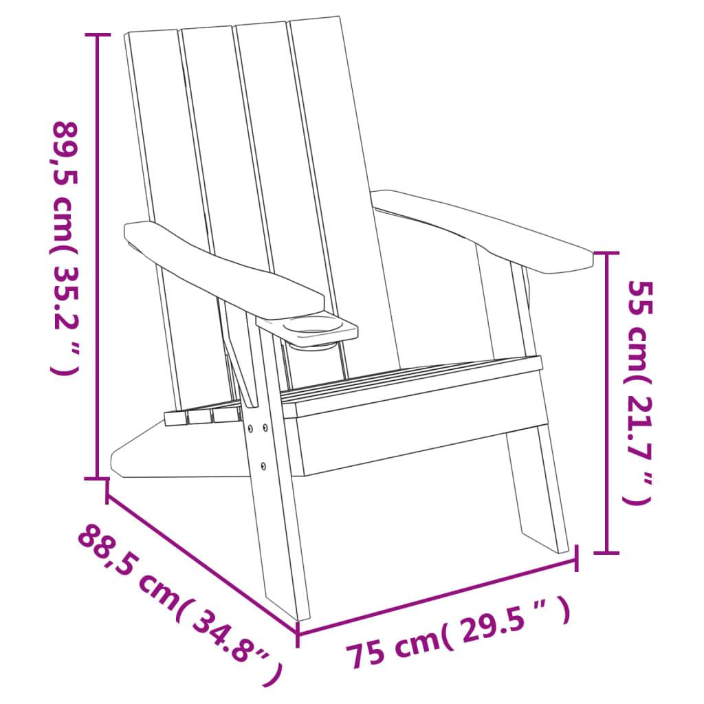 Prolenta Premium - Chaise bois composite Prolenta Naturel 75 X 88,5 X 89,5 cm 1-personnes - P87210N - Image 5