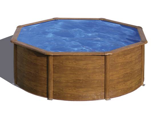 Gré - Piscine acier aspect bois Gré Pacific ronde 3,70 x 1,22 m - Gré - Image 2