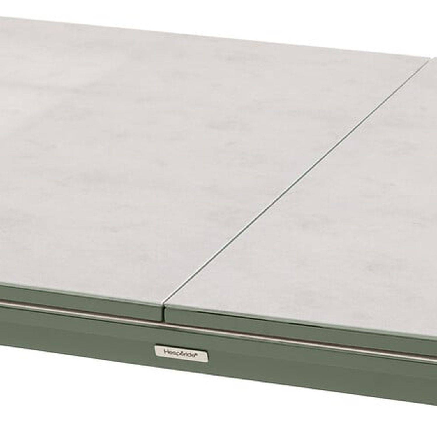 Hesperide - Table de jardin extensible "Pulpy" vert laurier & gris granite 12 places en aluminium verre et céramique Hespéride - Image 6
