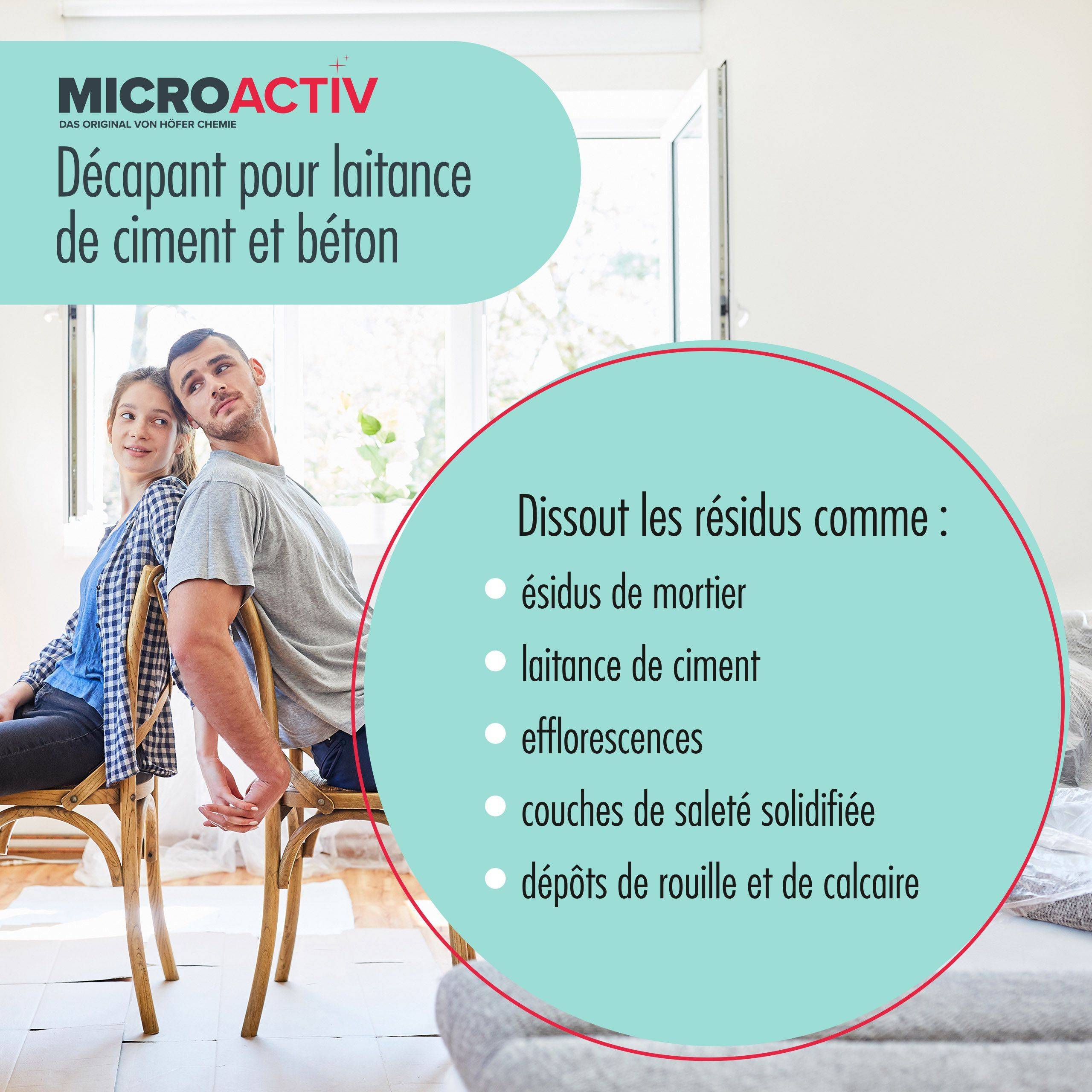 1 L de Microactiv® nettoyant pour voile de ciment et béton en bouteille x 3 - Image 7