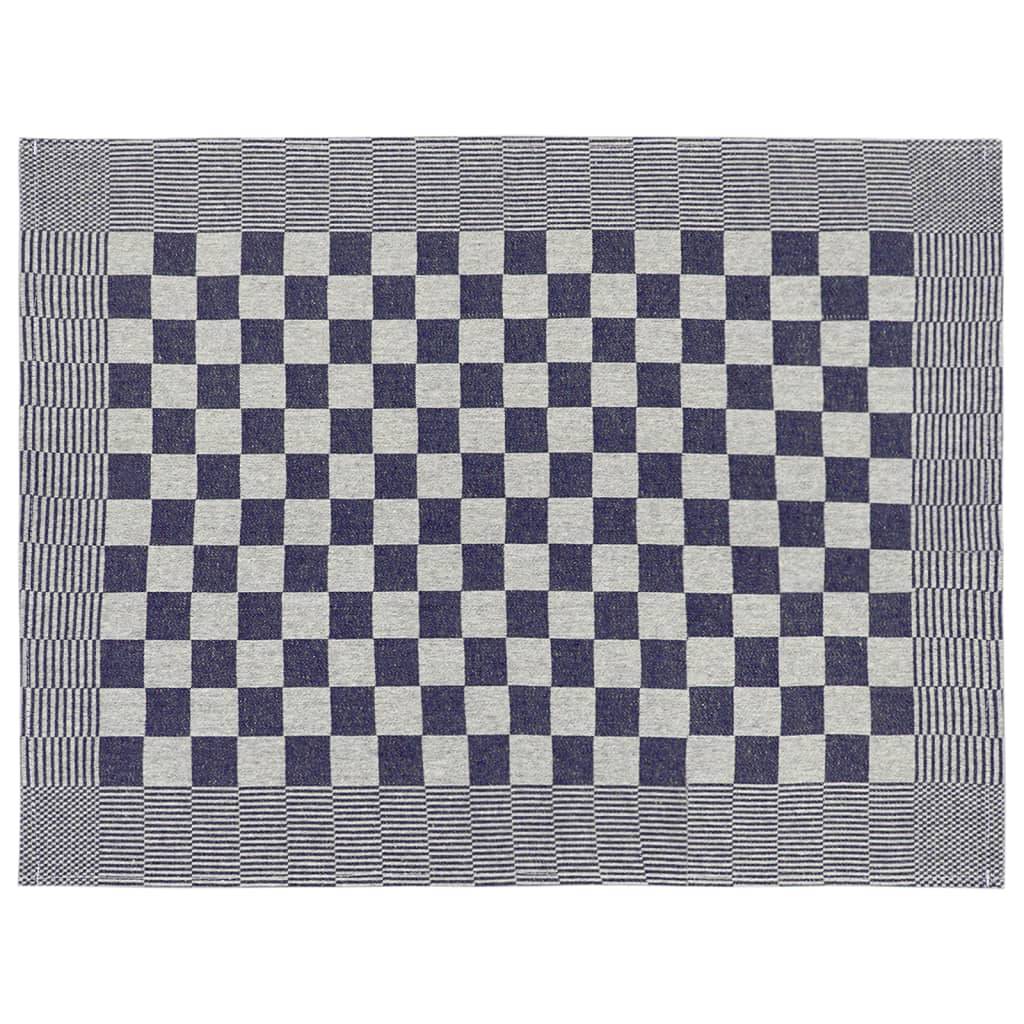 Ensemble de serviettes 10 pcs bleu et blanc coton Maison Chic - Image 9