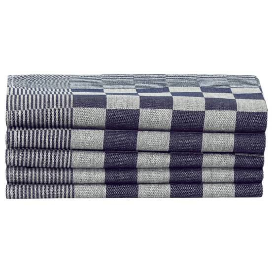 Ensemble de serviettes 10 pcs bleu et blanc coton Maison Chic - Image 5