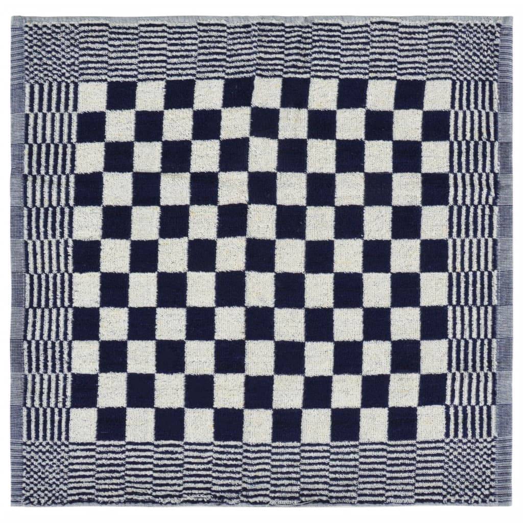 Ensemble de serviettes 10 pcs bleu et blanc coton Maison Chic - Image 10