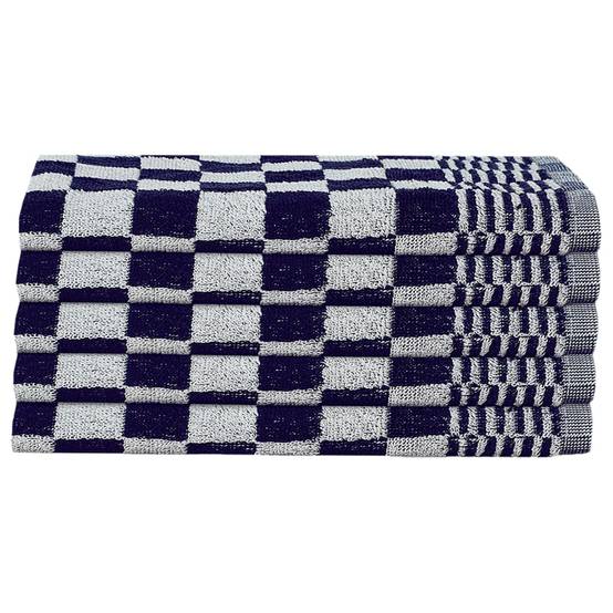Ensemble de serviettes 10 pcs bleu et blanc coton Maison Chic - Image 6