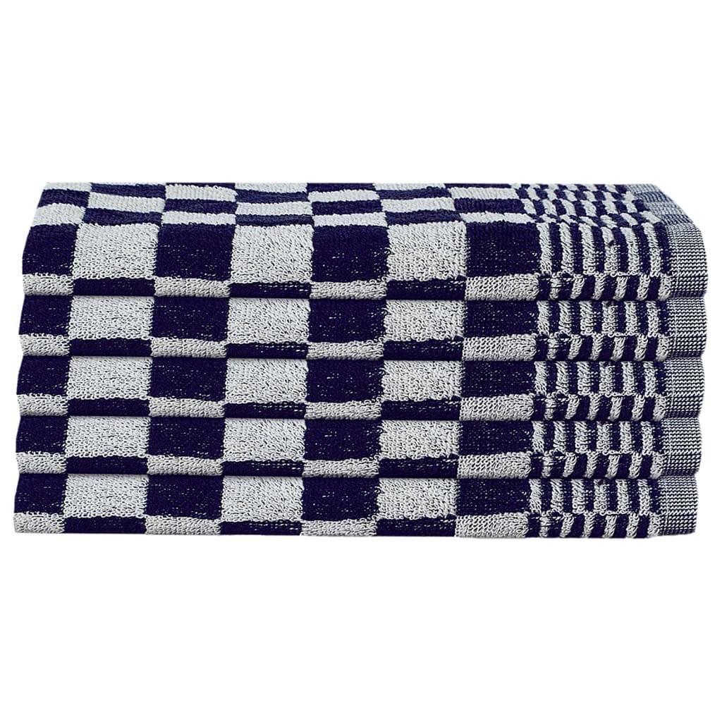 Ensemble de serviettes 10 pcs bleu et blanc coton Maison Chic - Image 6