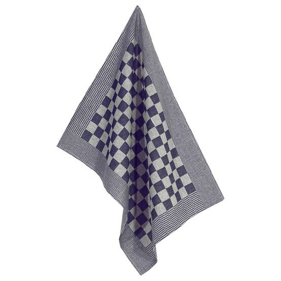 Ensemble de serviettes 10 pcs bleu et blanc coton Maison Chic - Image 8