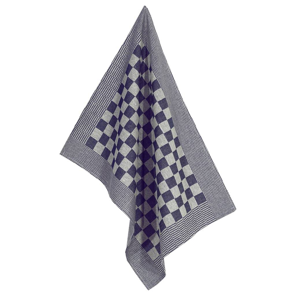 Ensemble de serviettes 10 pcs bleu et blanc coton Maison Chic - Image 8