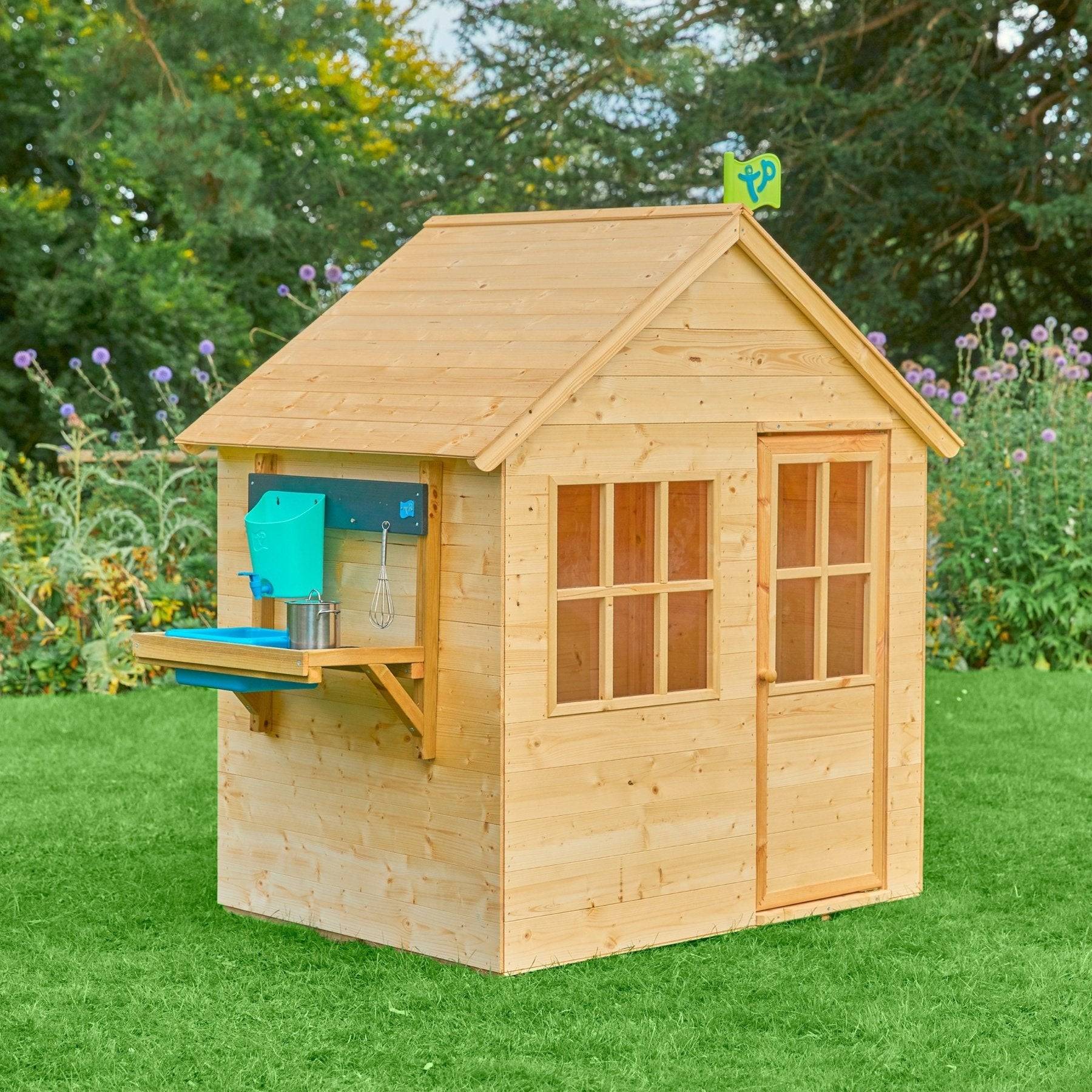Maisonnette cabane enfant avec cuisine extérieure en bois FSC® REFUGE - Image 4