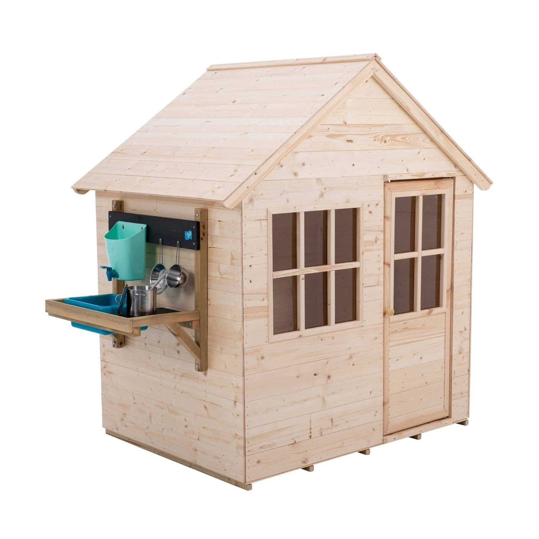 Maisonnette cabane enfant avec cuisine extérieure en bois FSC® REFUGE - Image 2