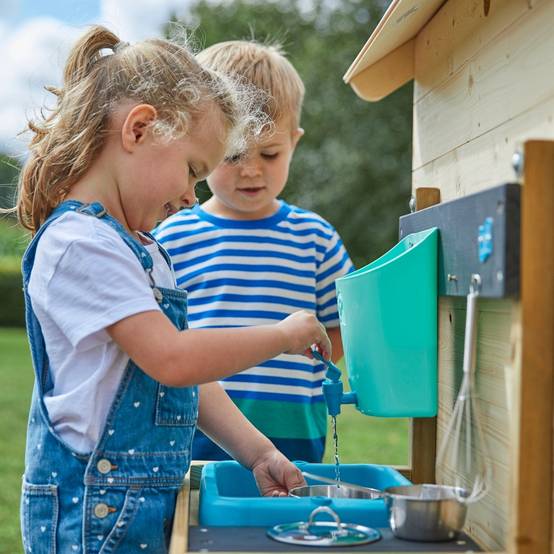 Maisonnette cabane enfant avec cuisine extérieure en bois FSC® REFUGE - Image 3