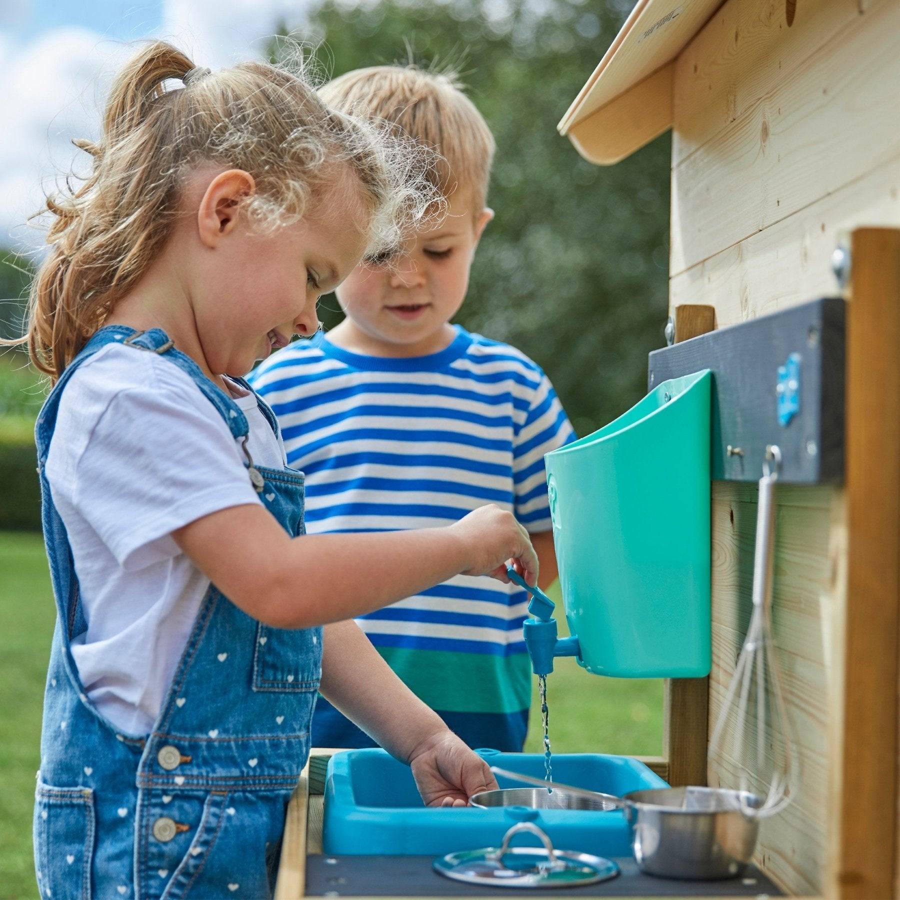 Maisonnette cabane enfant avec cuisine extérieure en bois FSC® REFUGE - Image 3