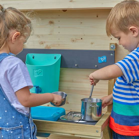 Maisonnette cabane enfant avec cuisine extérieure en bois FSC® REFUGE - Image 6
